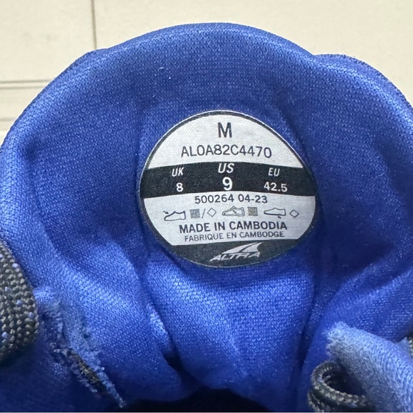 Altra Torin 7 Mens Blue Road Running Training Shoes US  9 EU 45 AL0A82C4470 - Picture 5 of 14